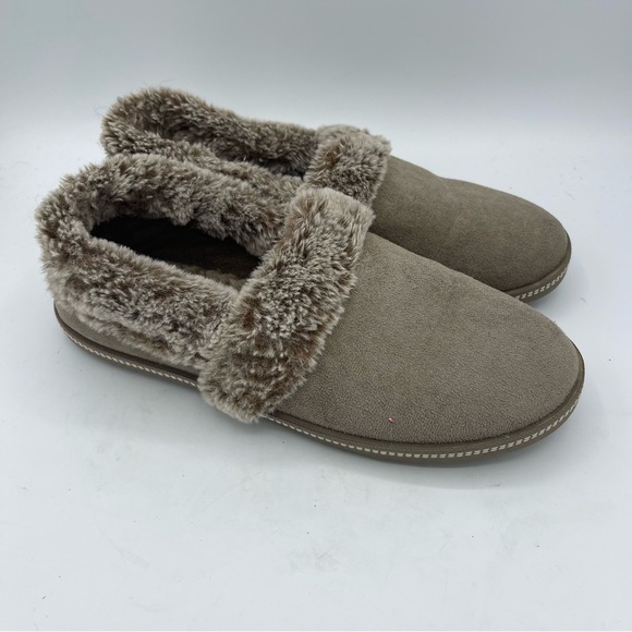 Skechers Womens Cozy Campfire cali Slip On Slippers Dark Taupe Sz 8 memory foam - Picture 6 of 6
